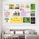 Extra Large Bulletin Board 96" x 48", Felt Pin Board, Warm White | Cork Board Alternative for Wall, Foldable Self-Adhesive Vision Board Prayer Board with Pushpins for Classroom, Office, Home