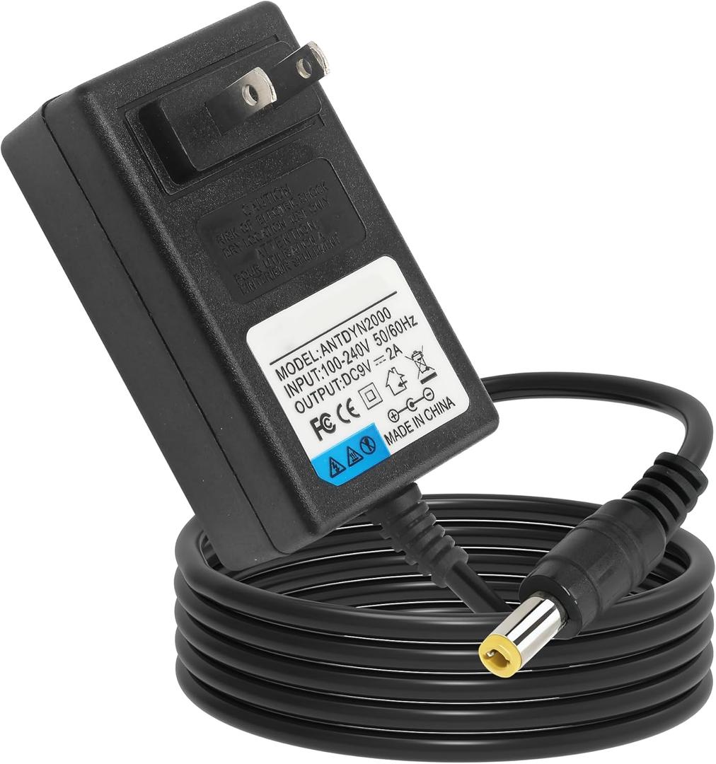 9V 2A Power Adapter for Roland Electronic Keyboard TD4KP TD11K TD11KV 25K 25KV V-Drums Charger Power Cord 1Pack