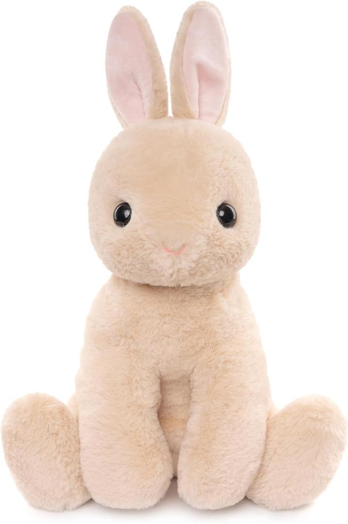 WEIGEDU 17.3-Inch Rabbit Bunny Stuffed Animal Plush Toy for Kids, Boys, Girls, Babies - Perfect Birthday, Easter, and Christmas Bedtime Gift (Beige)
