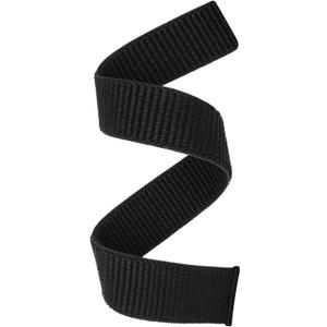 Abanen Hook and Loop Quick Dry Watch Band for Fenix, 26mm Woven Nylon Ultralight Sport Wristband Strap for Garmin Fenix 6X Pro/Sapphire, 5X Plus, Enduro (Black)