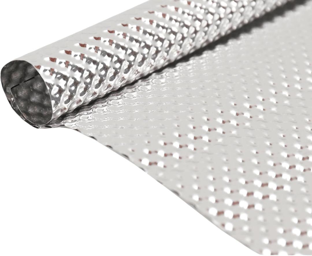 Embossed Aluminum Exhaust Heat Shield Automotive 20'' x 27.5'' High Temp Thermal Barrier Exhaust Wrap Electrical For Cars/Turbo Manifold