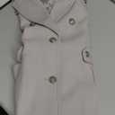 Kenneth Cole Women's Military Wool Blend Overcoat (Platinum), Small