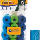 Arm & Hammer Easy-Tear Disposable Dog And Cat Waste Bags With Activated Baking Soda, 180 Dog Poop Bags, 9 x 14 Inches (Assorted)