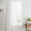 Tan Linen Curtains 90 Inches Long for Bedroom Living Room Pleated Tape Back Tab Soft Linen Textured Window Drapes with Hooks Light Filtering Neutral Burlap Farmhouse Country Decor 52x90 1 Panel