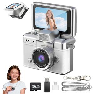 Mini Flip Digital Camera (White)