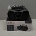 Greadio Boombox Portable CD Players for Home with Bluetooth, Boom Box CD Player FM Radio Combo, Stereo Sound, AC/Battery Powered, CD/CD-R/RW Compatible, Support AUX/USB/Headphone, Timer, Repeatable