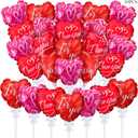 50 Pcs Valentines Day Heart Shaped Balloons - Multicolor Self Inflating for Anniversary, Wedding, Birthday, Proposal Party - Special Night Romantic Decorations