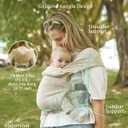 GROWNSY Baby Carrier, Cozy Newborn Carrier, Ergonomic Baby Wraps Carrier Newborn to Toddler with Head Support, Cream