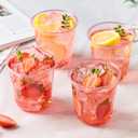 Soelomu 12 oz Pink Plastic Cups, 50 Pcs Disposable Stemless Wine Glasses Cocktail Party Cups for Mother's Day Wedding Birthday Meeting Gathering