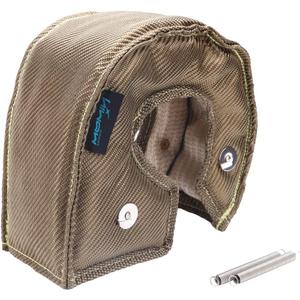 HIWOWSPORT FireShield T4 Titanium Turbo Blanket T4 Cover Turbocharger Heat Shield Cover Fastener Springs for T4