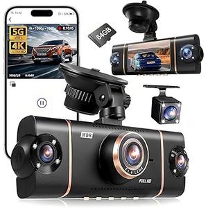 4-Channel 1080P WiFi Dashcam – Front/Rear View, Night Vision, Secure Recording