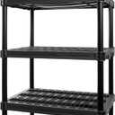 Plano 5-Shelf Extra Heavy Duty Plastic Storage Shelves, 72.5 x 36 x 24, 1000lb Capacity, Pantry, Office, Closet and Garage Shelves, Easy to Assemble, Durable Plastic Shelving Unit