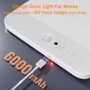NARUNDREN Rechargeable Motion Sensor LED Ceiling Light with Remote, Wireless Battery Operated Closet Light, 400LM Dimmable 3 Color Temperatures, Motion Activated Light for Stair Hallway Garage Pantry