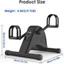 Under Desk Bike Pedal Exerciser for Seniors, Quiet Electric Mini Exercise Bike, Use for Arm & Leg Recovery, Physical Therapy, Motorized Foot Pedal Exercise Machine With 1 - 12 Adjustable Speeds(Black)