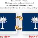 South Carolina State Flag 4x6FT SC State Flag Bright Colors Fade Proof Polyester with 2 Brass Grommets Indoor Outdoor