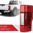 LED Tail Lights w/Blind Spot Module NOT Included Compatible with 2020 2021 2022 Ford F250 F350 F450 Super Duty TailLight Rear Brake Lamp Signal Assembly Right Passenger Side LC3Z13404E RH