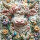 MINIWAN Puzzles for Adults 500 Pieces, Highland Cow Jigsaw Puzzle, 20"x20"