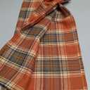 AQOTHES Fall Plaid Orange Throw Pillow Covers 24x24 Inch, Set of 2 Autumn Decorative Throw Pillows for Couch Sofa Bed Living Room Home Decor, Accent Pillow Cases for Farmhouse Couch Cushion Covers