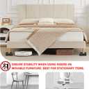 1.5 inch Furniture Risers, Rectangle Adjustable Risers Blocks for Bed Sofa Table and Couch Lifting,Heavy Duty Support Up to 1,300 Lbs (4 Pack-Black)