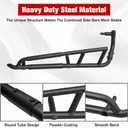 Combined Side Bumper Protector Guard for Polaris RZR XP 1000 2024+, Heavy Duty Nerf Bars Rock Sliders Side Steps for Polaris RZR XP 1000 Ultimate/Sport/Premium 2024+ Accessories, 2 Seat