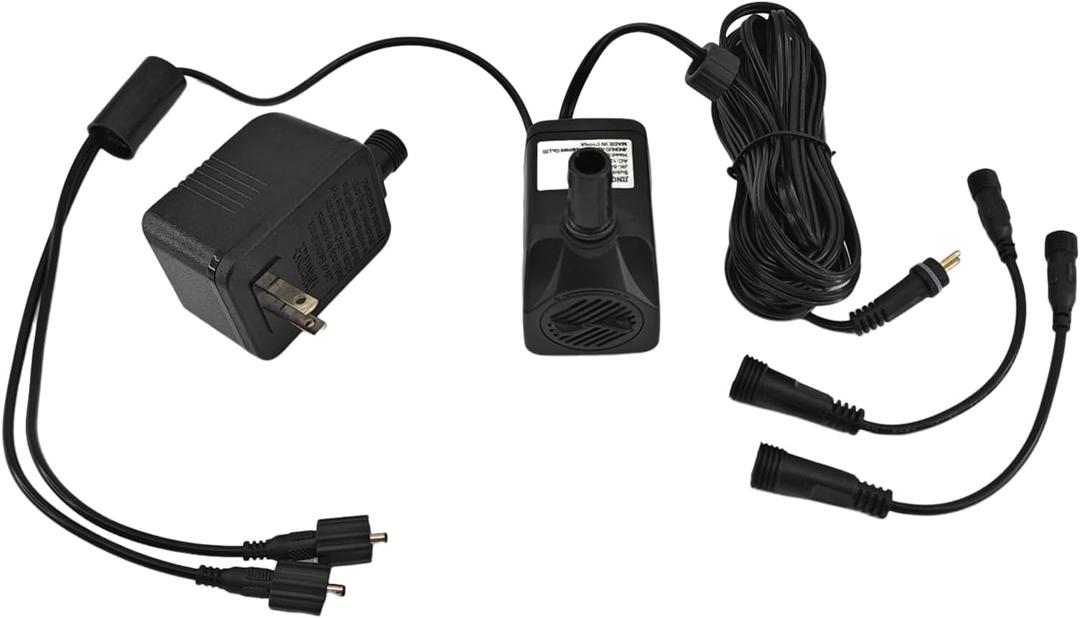 SAC SMARTEN ARTS Submersible Water Pump - Quiet, 119GPH, 10W, 12V, 3.6ft Lift for Aquariums, Fountains, Ponds, Hydroponic Systems