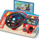 Melissa & Doug PAW Patrol Rescue Mission Wooden Dashboard Kids Activity Board, Toddler Sensory Toys, Pretend Play Driving Toy, PAW Patrol Toys for Kids Ages 3+