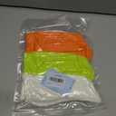 Women's Neon Scrunch Crew Socks 80s 90s Retro 3-Pack Cotton Stacked Boot Calf Cozy Ribbed Slouchy Socks Size 5-10 (1-white/Neon Green/Neon Orange)