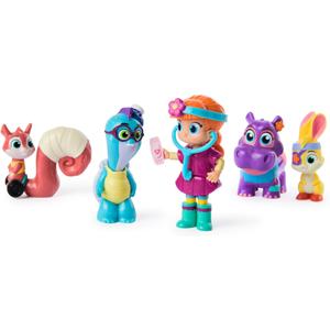 Vida the Vet, Check Up & Care Friendship Pack with 5 Action Figures, Stethoscope, Headlamp and Sticker Sheets, Kids Toys for Girls and Boys Ages 3+