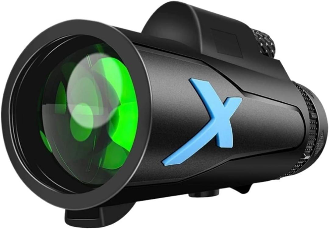 Compact Binoculars, 12x50 High Power Monocular Telescope HD Adjustable for Outdoor Smartphone Photography Hunting and Bird Watching(Telescope)