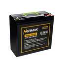 NERMAK 12V 18Ah Lithium LiFePO4 Deep Cycle Battery, 2000+ Cycles Lithium Iron Phosphate Rechargeable Battery for Solar Power, UPS, Lighting, Marine, Scooters, Fish Finder and More, Built-in 20A BMS