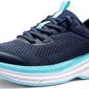 NORTIV 8 Women's Running Walking Tennis Shoes FlexLife Comfortable Cushioning Non-Slip Breathable Athletic Gym Workout Cross Trainer Jogging Sneakers 8.5 (Navy)