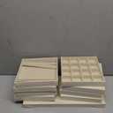 Set of 10 Stackable Jewelry Organizer Trays for Drawer 14 Inch Velvet Jewelry Drawer Insert Display Storage with Removable Divider for Necklace Earring Ring Watch Bracelet (Beige)