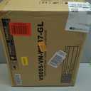 GREENSTELL Small Vanity Stool Chair with Storage and Folding Back, 13.4" x 15" x 30" Square Faux Fur Soft Ottoman, 4 Metal Legs with Anti-Slip Feet, Furry Padded Seat for Makeup, Bedroom, White