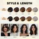 TESS Hair Toppers for Women with Thinning Hair,10Inch 360 3D Cover Human Hair Topper no Bangs Middle Part Clip in HairPieces for Women Daily Wear Clip in Side Bangs Dark Brown