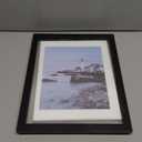 Americanflat 12x15 Floating Picture Frame with Polished Crystal-Clear Glass - Use as Picture Frame or Display Photo - Signature Float Collection - Photo Frames for Tabletop or Wall - Black