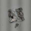 Ravinte 1 Pair 2 Packs Full Overlay Cabinet Door Hinges,105 Degree Adjustable Concealed Kitchen Cabinet Hinges Soft Close for Face Frame Cabinet
