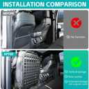 Tactical Seat Back Molle Panel Compatible with 2015-2025 Ford F150 / Raptor, 2017-2025 Super Duty Accessories Rigid Molle Seat Back Organizer Storage System Fit for 2015-2025 F-150 Accessories