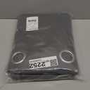 NICETOWN Grey Blackout Patio Sliding Door Curtains 84 inch Length, Grommet Room Divider Thermal Insulated Curtain Drapes for French Door/Living Room (Gray, W100 x L84, 1 Panel)