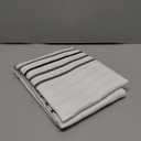 jinchan Extra Long Shower Curtain 84 Inch Length Black and White Modern Farmhouse Striped Waterproof Fabric Shower Curtains for Bathroom with 12 Hooks Machine Washable 70x84 Inches