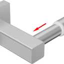 Towel Bar, Adjustable 12.7inch to 23.2inch Wall Mounted Towel Rack for Bathroom, Kitchen, SUS 304 Stainless Steel Towel Rod with Square Base (Brushed Nickel)