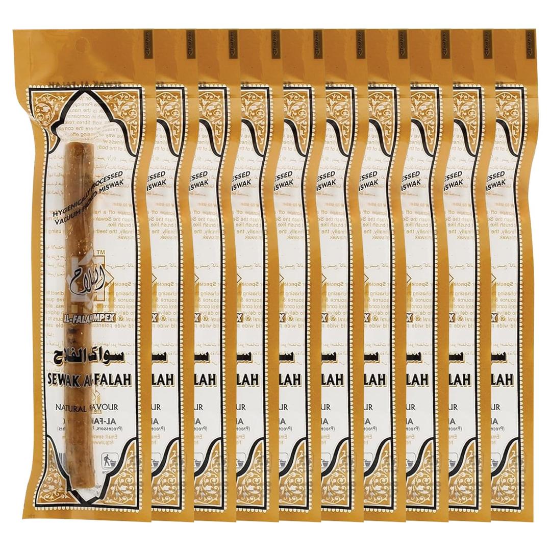 Al Falah Sewak Miswak (Traditional Natural Toothbrush) (10 Pack) by Sewak