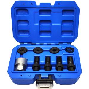 8PCS M12 & M14 Wheel Stud Thread Restorer Kit for Mercedes Benz and BMW, Volvo, VAG, Reverse Action Wheel Stud Thread Restorer Kit, Repairs Threads on Wheel Studs and Bolts, Re-Threader Kit