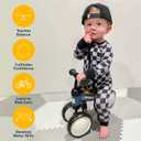 Retrospec Cricket Baby Walker Balance Bike with 4 Wheels for Ages 12-24 Months - Toddler Bicycle Toy for 1 Year Olds - Ride On Toys for Boys and Girls - One Size (Sunflower)