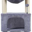 ROYPET Fashion Design 43.3" Cat Trees with Cat Houses,Grey