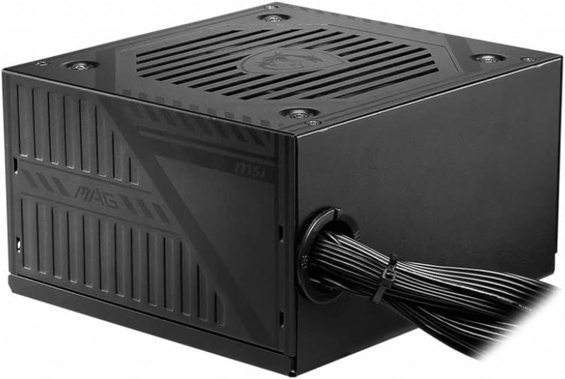 MSI MAG A600DN Gaming Power Supply - 80 Plus Certified 600W - Non-Modular - Low Noise ATX PSU