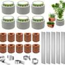 26 Pack New Upgrade Aquarium Plant Weights, Aquatic Water Plant Fixed Rings, Water Plants Cultivation Fixed Ring Plant Pot for Secure Aquatic Plant Placement (26PCS)