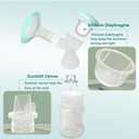 6pcs Duckbill Valves and 4pcs Silicone Diaphragm Compatible with Zomee Z1/Z2/BabyBuddha/NCVI 8782/8780/Motif Twist Breast Pump Replacement Pump Accessories