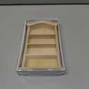 WQAPVHBG 1:12 Miniature Bookcase for Mini Books, 6.2 x 3.7in Dollhouse Bookshelf, Wooden Miniature Bookshelf Decoration as Accessory for Miniature Gardens and Window Displays