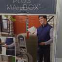 Step2 MailMaster Plus Mailbox & Post, Weather Resistant, Large Outdoor Mailboxes, Made of Durable Plastic, Easy to Install, Flag Included, Stone Gray