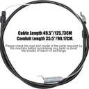 946-04642A 746-04642A Snow Blowers Drive Clutch Cable for Bolens Craftsman MTD Yard Machines Two Stage Compact Snow Thrower, Replaces 946-04642 746-04642